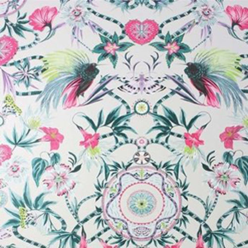 Menagerie Cerise-Teal W6950-01